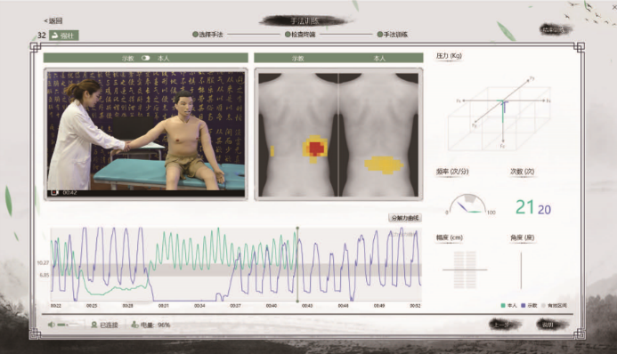 推拿手法訓練及考核系統(tǒng)1.0